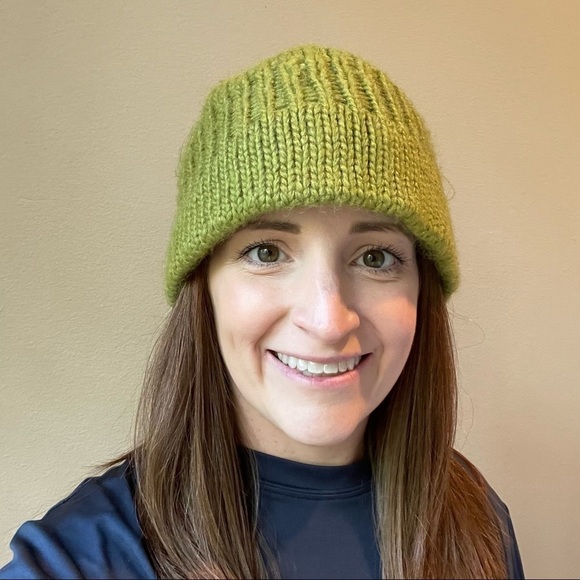 Decree Green Knit Crochet Beanie Winter Hat Cap - Picture 2 of 4